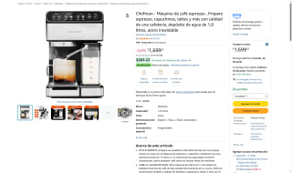 Chefman Máquina Café 6 en 1 por $1,699 | Oferta Amazon