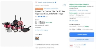 Batería De Cocina T-fal 20 Pzs por $1,030 | Mercado Libre