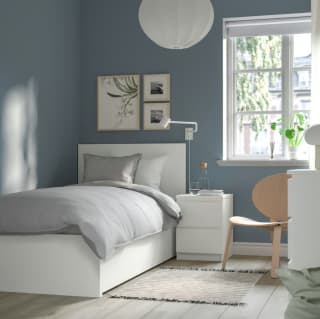 MALM Estructura cama 2 cajones blanco Lönset 90x200 cm por 214,00€