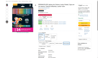 Lápices Colores Junior Pastel por $154 | Oferta Amazon