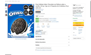 Galletas Oreo 252g por $25 | Oferta Amazon