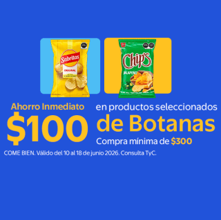 $100 de Descuento en Botanas | Walmart