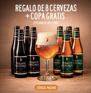Pack 8 Cervezas Straffe Hendrik + Copa Oficial por 40€