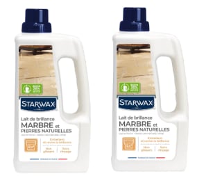 2 x Starwax Leche de Brillo 2 en 1 para Mármol y Piedras Naturales 1 L por 15.98€