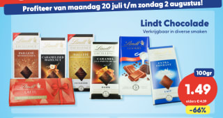 Diverse Lindt Chocolade voor €1,49 bij die Grenze