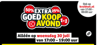 EXTRA Goedkoopavond op 30 juli 2025