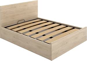 DEKIT GRUPO RIMOBEL VASA Cama Canapé 150x190, Melamina, Roble Natural por 167.99€