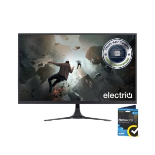 electriQ 27" IPS QHD 180Hz 1ms Gaming Monitor + Free RGB lighting + Free Norton 360