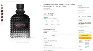 Valentino Uomo Born In Roma EDT 100 ml por $1,725 en Amazon