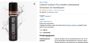 Collonil Carbon Pro 400 ml - 33% extra voor €17,59 bij Amazon