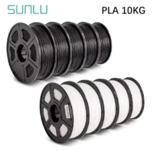10KG SUNLU 3D Filament wit voor €77,99 bij Aliexpress
