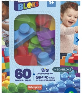 Mega Bloks Bolsa Clásica 60 piezas por 12.99€.