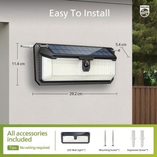 Philips Solar Motion Sensor Outdoor Light (258 LEDs) for £10.99 at Amazon