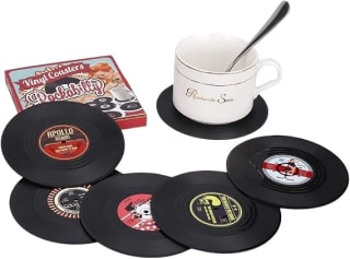 Mastery Brand portavasos de vinilo (6 piezas) por $139.77 en Amazon