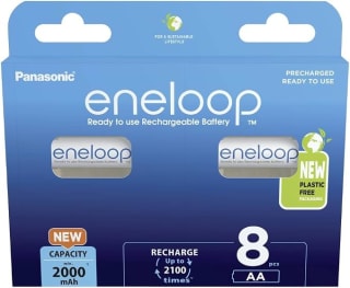 Panasonic eneloop Lot de 8 piles AA (2000 mAh) à 18,69€
