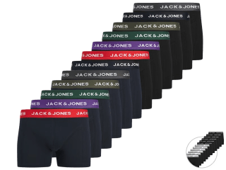 Jack & Jones Troy Solid Trunk Boxershorts Heren (12-pack)voor €39,95 bij Ibood