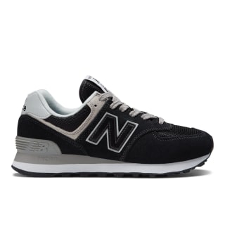 New Balance Women's Trainers 574 Core M - Black/White - Size 3
