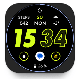 Application gratuite RUN 3 : Cadran de montre