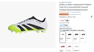 Predator Club MG voetbalschoenen voor €18 bij Amazon
