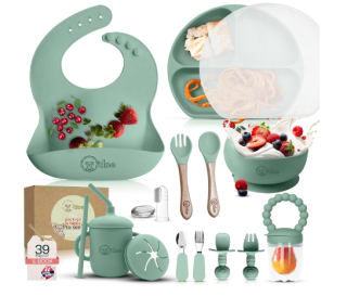 Set Repas Bebe 1er Age 17 Pièces à 25,99€