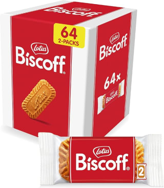 "speculoos" Lotus Biscoff 64 (2packs) voor €10,99 bij Amazon