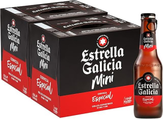 Estrella Galicia Especial Mini, Cerveza Lager, 24 Botellines x 20 cl por 9.99€