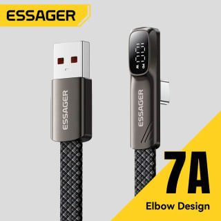 Cable USB tipo C Essager 7A con pantalla digital 2m por $63 en AliExpress