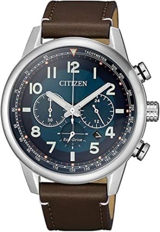 Citizen Reloj cronógrafo Eco-Drive con correa de cuero por 157,31€ en Amazon