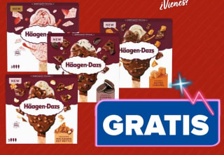 Gratis caja helados Helado bombón Häagen-Dazs sin gluten 3 unidades (compra 50€)