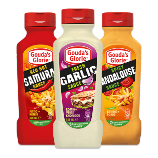Mad Sauce en Gouda's Glorie-sauzen voor €1,49 bij Dirk