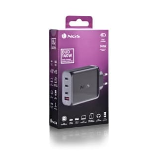 NGS BUD140W cargador GaN de 140W por 21,90€ en PcComponentes