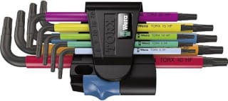 Wera 967/9 TX Multicolour HF 1 hoeksleutelset (9-delig) voor €22,79 bij Amazon