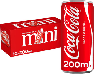 Coca-Cola Sabor Original (Pack 10 mini latas, 200 ml) + 2.73€ recompensa por 6,20€