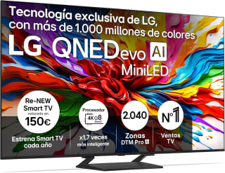 LG 75QNED93A6A TV 75", 4K QNED EVO, Smart TV, WebOS 25 por 999€