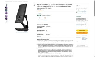 Micrófono USB RIG M2 por $354 | Oferta Amazon