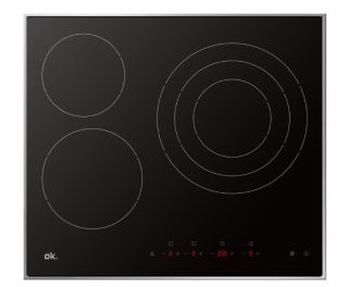 Placa vitrocerámica - ok. OBH 2611-1, 3 zonas, Zona grande 30 cm, 59x52 cm por 84.15€