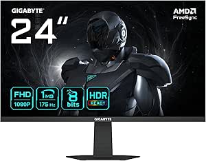GIGABYTE GS24F14A Monitor Gaming 24” FHD 1920 x 1080, 175Hz, 1ms por 79.99€