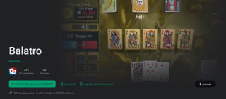 Balatro por $75 en Google Play