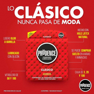 Prudence Condon Masculino Clasico 20 Und por $79 en Amazon