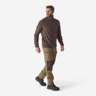 Chamarra polar de caza café para adulto Solognac 100 por $199 en Decathlon