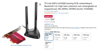 TP-Link Archer TX3000E - Draadloze Netwerkadapter voor €34,90 bij Amazon