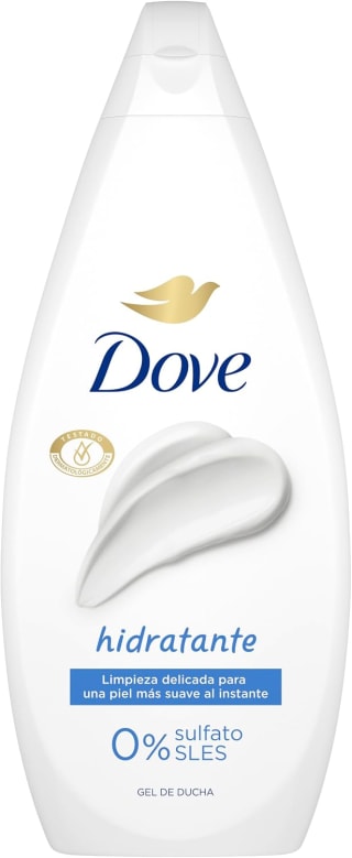 5 botes Dove Gel de Ducha Hidratante 720 ml por 12.77€ en Amazon