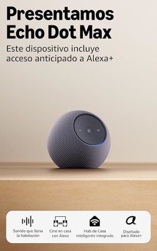 Amazon Echo Dot Max (modelo más reciente) por $1,499 en Amazon