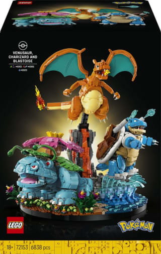 LEGO Pokémon Venusaur, Charizard en Blastoise (72153) voor €524,99 bij Bol