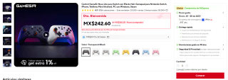 Control GameSir Nova Lite por $205 en AliExpress
