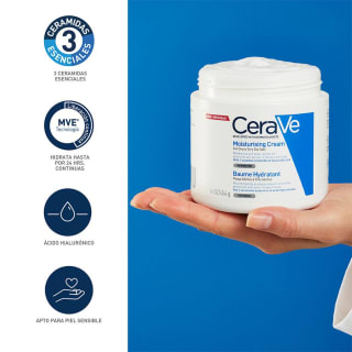 Crema Cerave Hidratante Pote 454 mL $19.079 Disponible en Farmacias Ahumada, Chile