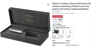 Parker 51 Ballpoint Pen - Midnight Blue voor €43,48 bij Amazon
