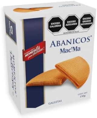 Mac'Ma Galletas Abanico 150g por $28 en Amazon