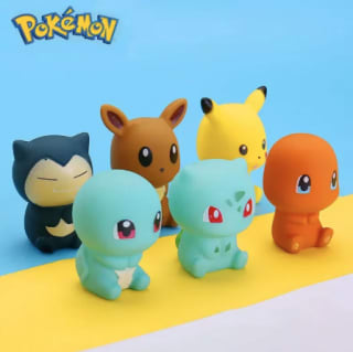 6 Figuras de Pokémon Pikachu para baño por 2.24€
