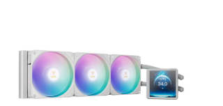 Kit Refrigeración Líquida Gamdias Aura GL360 LCD ARGB Blanco por 99.95€